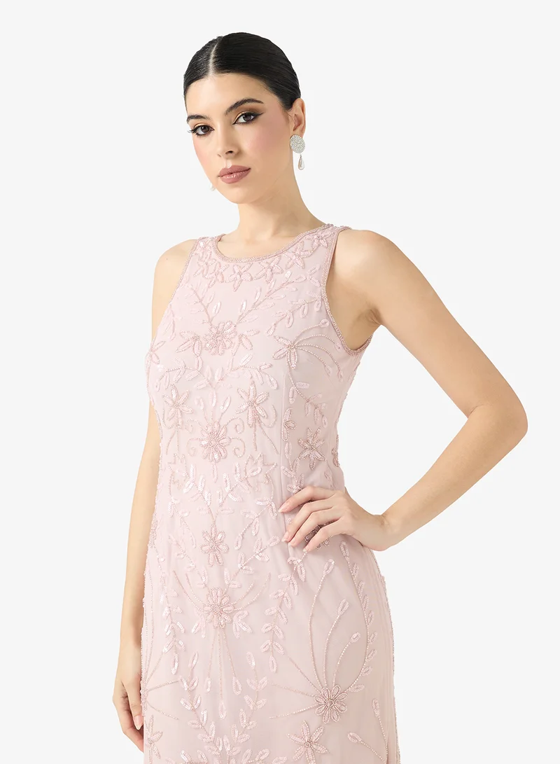 Namshi x  Floral Embroidered Evening Dress for Women | Best Price UAE